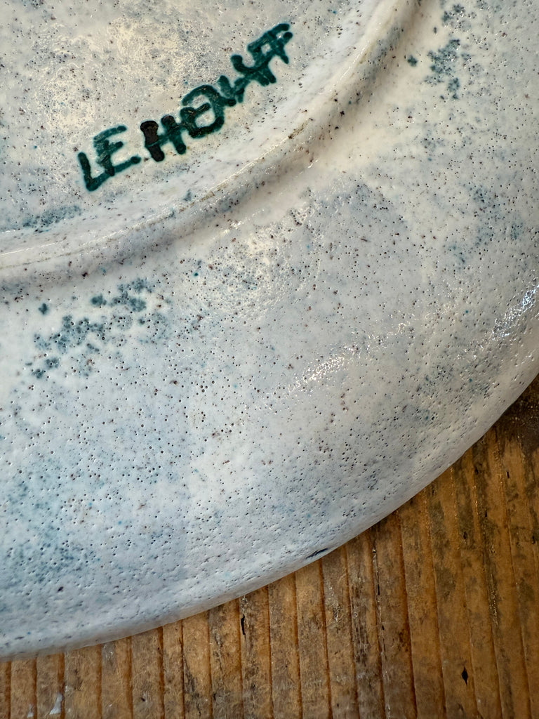 Vintage Signed Ceramic Plate