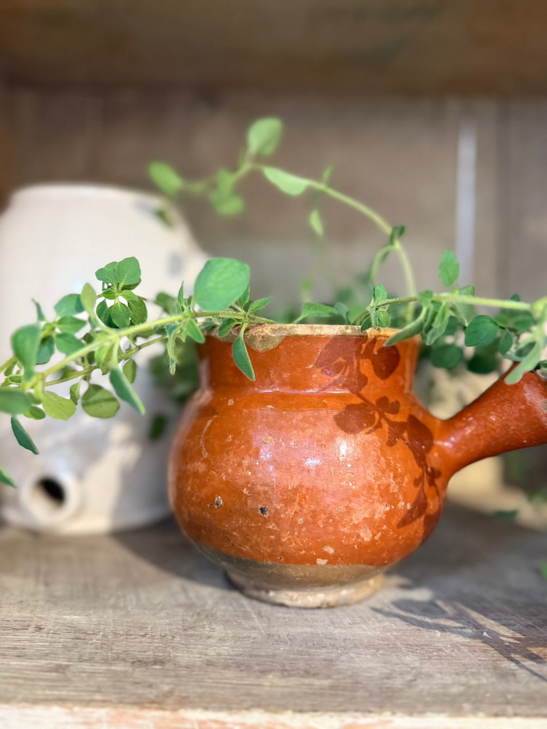 19th Century French Terracotta Glazed Pottery