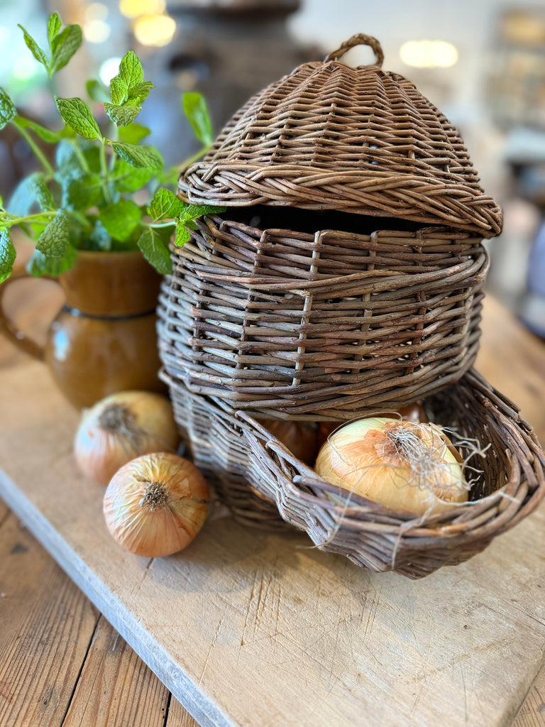 Vintage French Onion Basket
