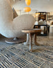 Antique Geometric Pattern Rag Rug