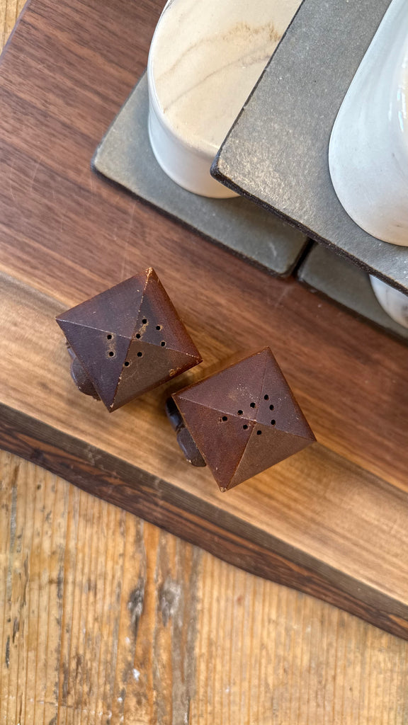 Vintage cowboy salt and pepper shakers