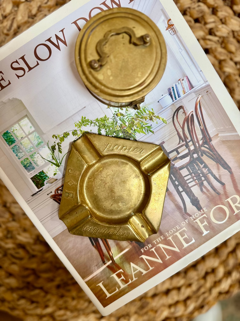 Vintage French Brass Ashtray