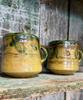 Pair of Antique French Mugs