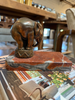French Art Deco Bronze Elephant Book End