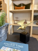 MCM French Brass Sparrow On Stand