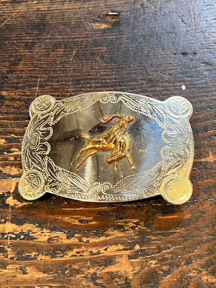 Vintage Rodeo Rider Belt Buckle