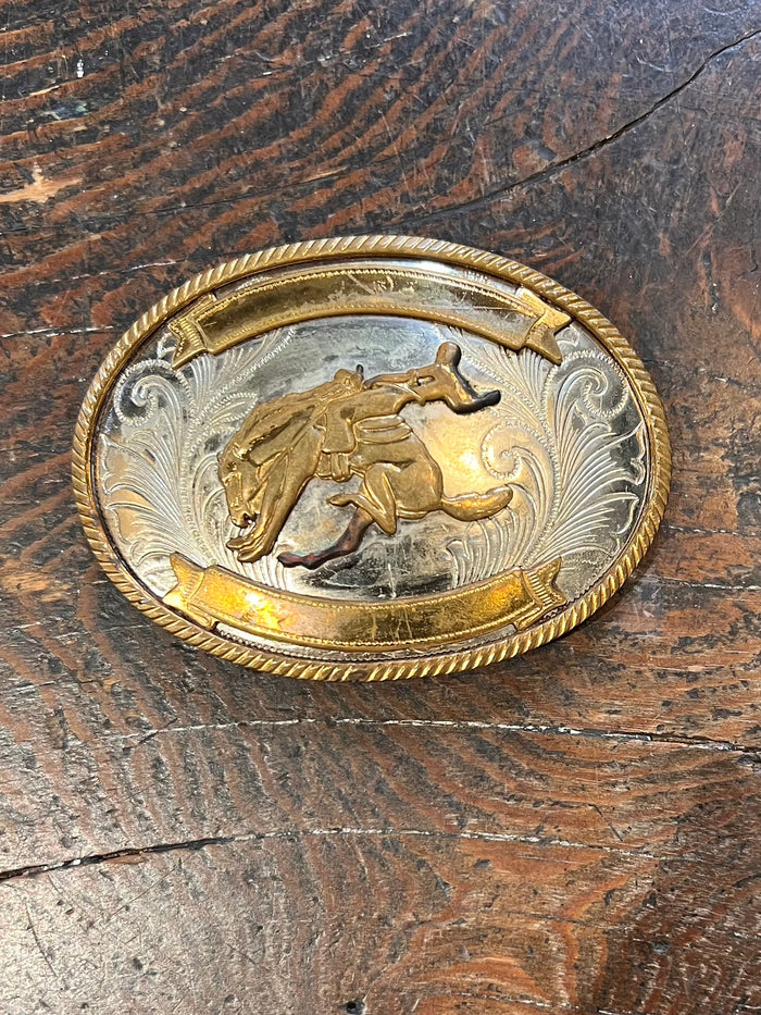 Vintage Bucking Bronco Belt Buckle