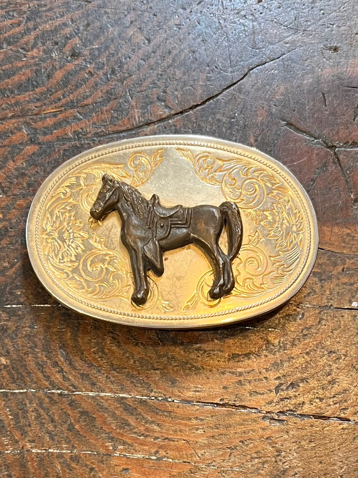 Vintage Horse Belt Buckle