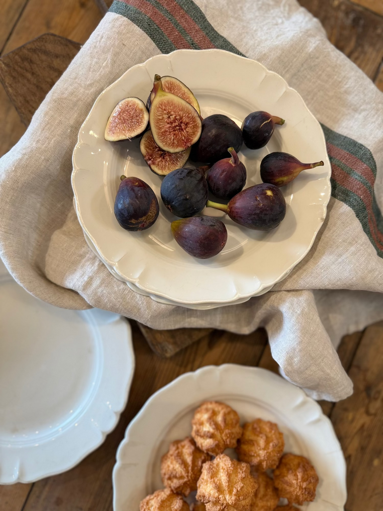 Vintage French Porcelain Plates Set of 4