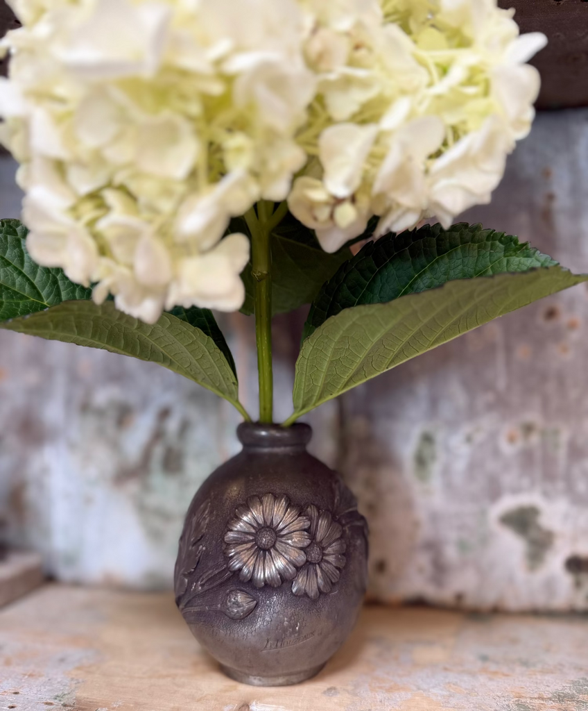 Art Deco French Pewter Vase