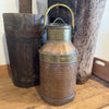 Antique French Brass & Copper Milk Can