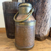 Antique French Brass & Copper Milk Can
