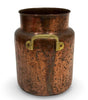 Antique Copper Milk Churn with Brass Handles