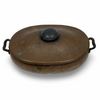 Antique Copper Serving Dish with Lid
