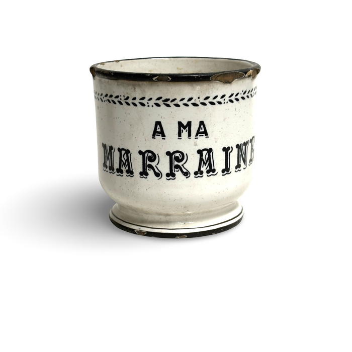 18th C.  French Faience Apothecary Jar