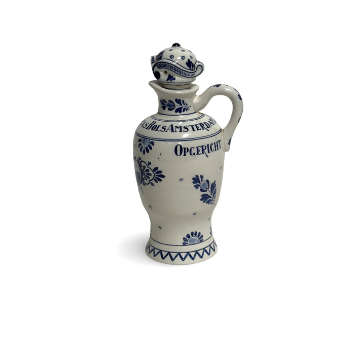 Antique Rare Dutch Delft Liquor Bottle