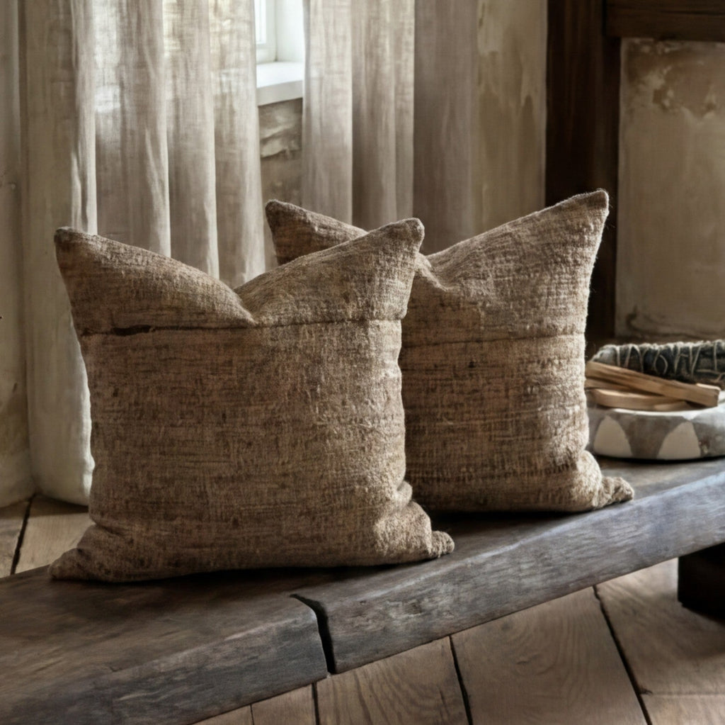 Tussar Silk and Linen pillow
