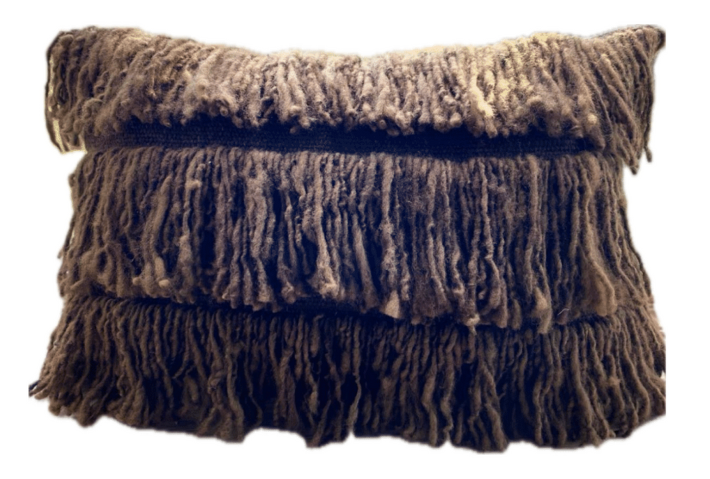 Makun Bangs Pillow - Brown