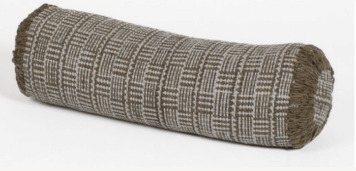 Makun Bolster Pillow - Pello Green/White/White