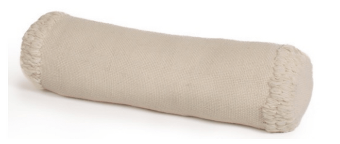 Makun Bolster Pillow - White/White