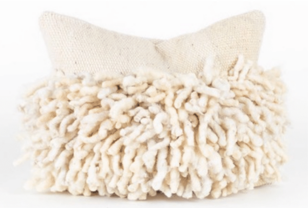 Makun Dreadlocks Pillow White