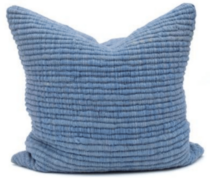 Makun Texturized Pillow - Light Blue