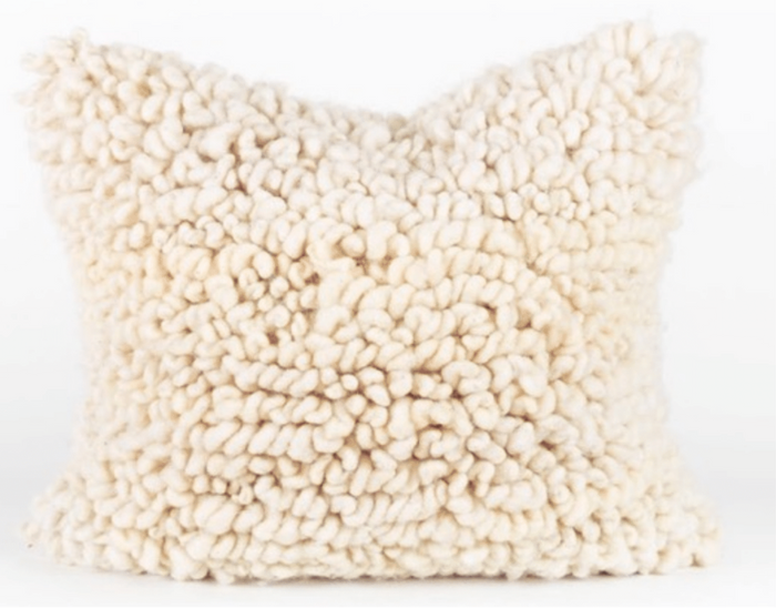 Makun Loom Pillow - White