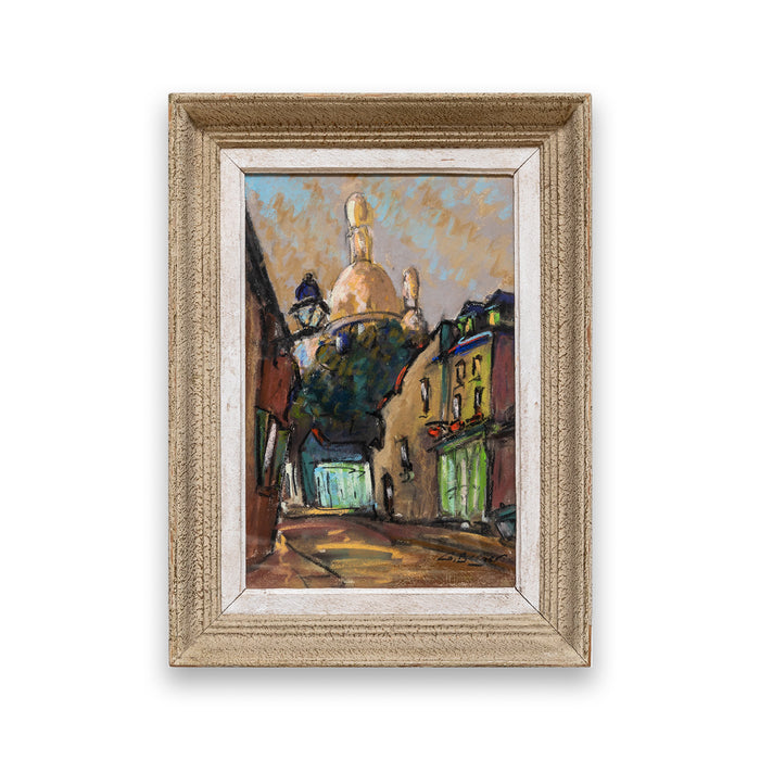 Antique French Montmartre Painting -A