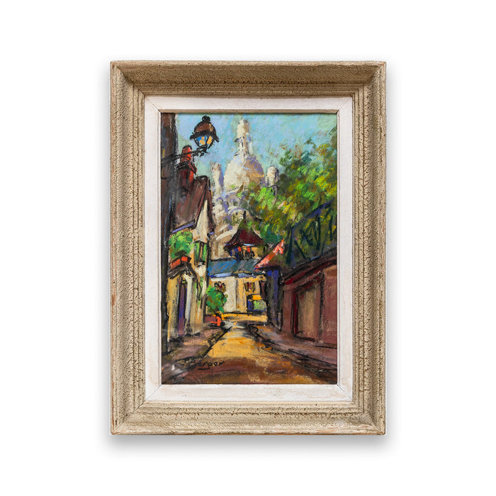 Antique French Montmartre Painting -B