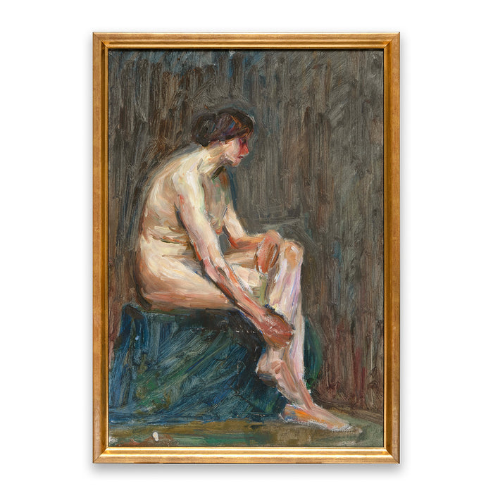 Sitting Woman Nude - French