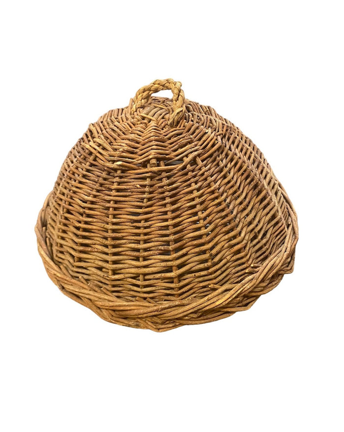 Antique french wicker cloches