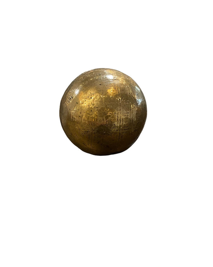 Vintage French Brass Game Ball