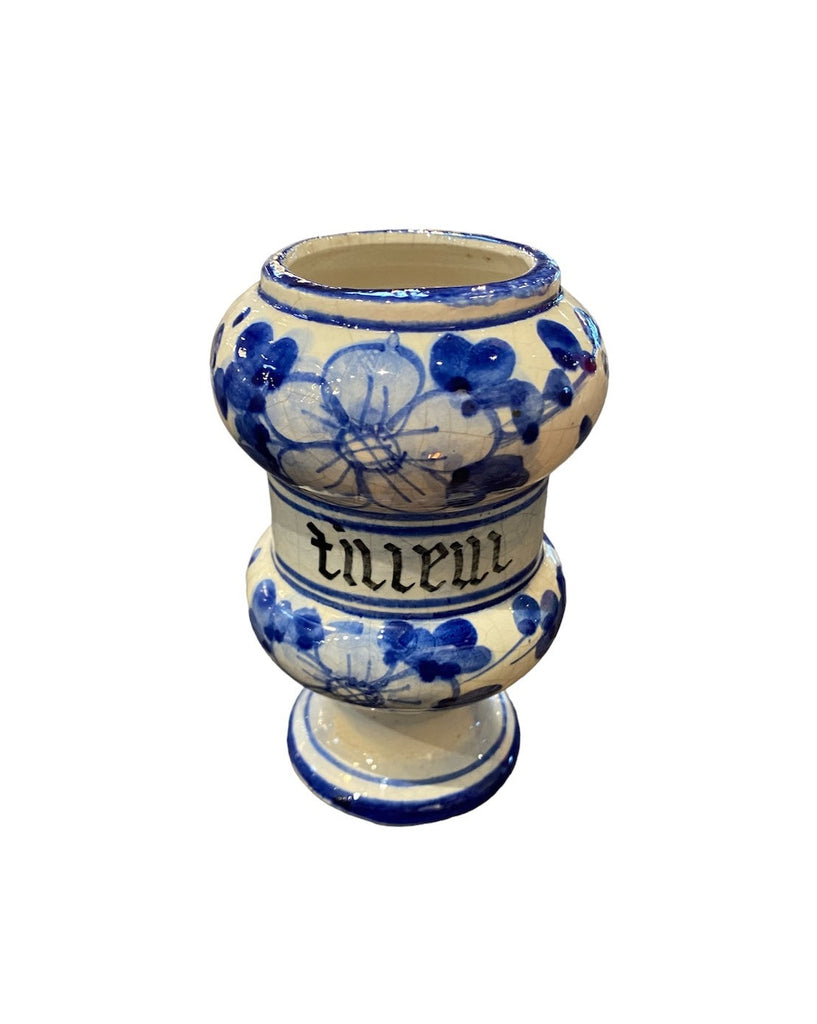Vintage French Ceramic Apothecary Jar