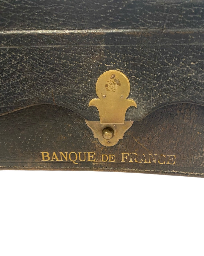 Rare Antique Banque De France Satchel