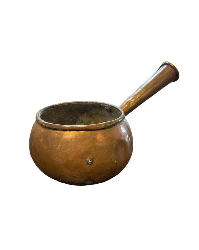 Antique French Copper Fondue Pot
