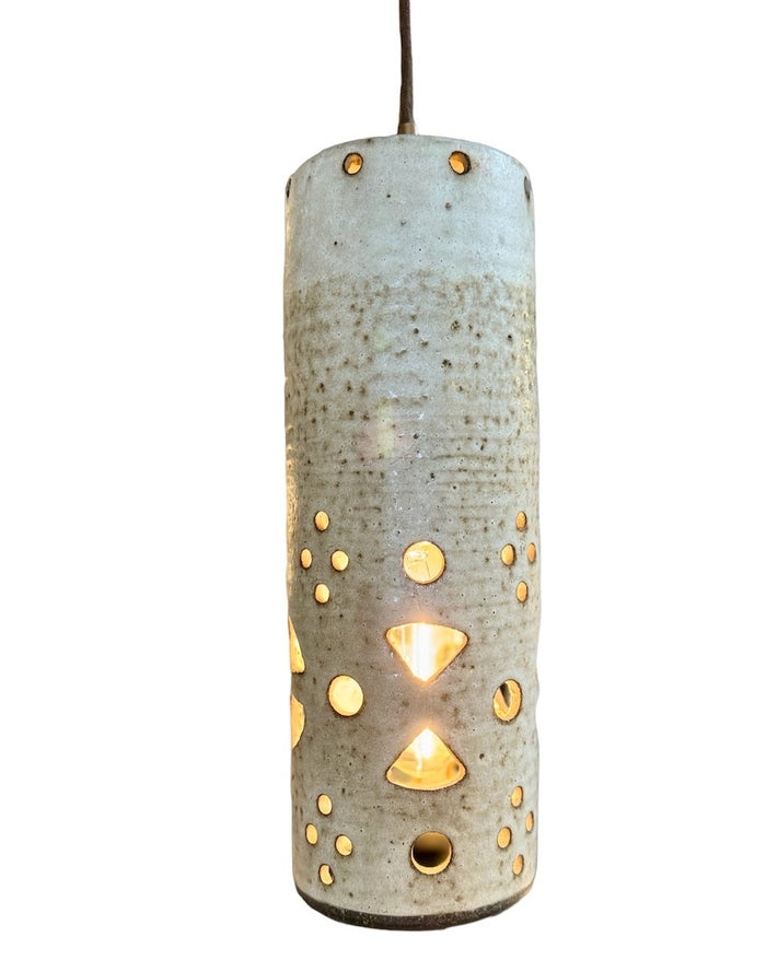 Vintage Ceramic Pendant Light from Holland- C