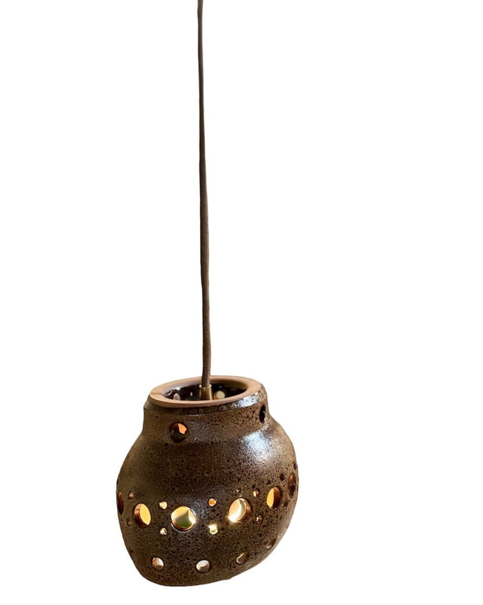 Vintage Ceramic Pendant Light from Holland- D