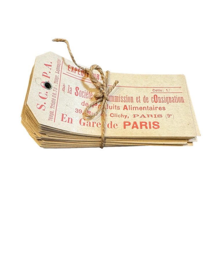 Antique French Food Transport Labels