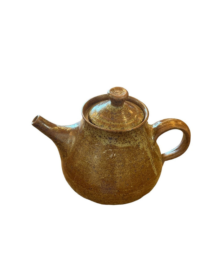 Vintage French Breton Stoneware Tea Pot