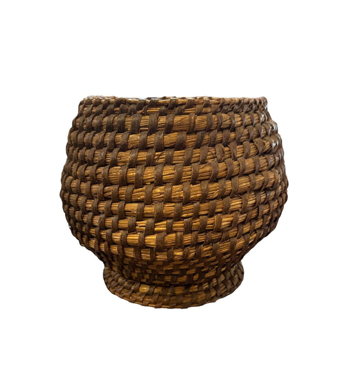 Vintage French Woven Bowl - A