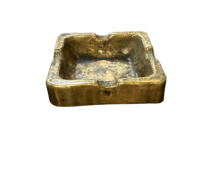 Antique French Bronze & Brass Ashtray