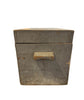 Antique French Gray Primitive Wooden Box