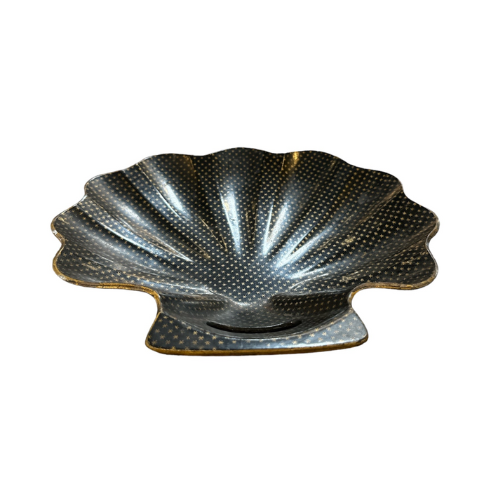 Antique French Papier-Mache Seashell Tray