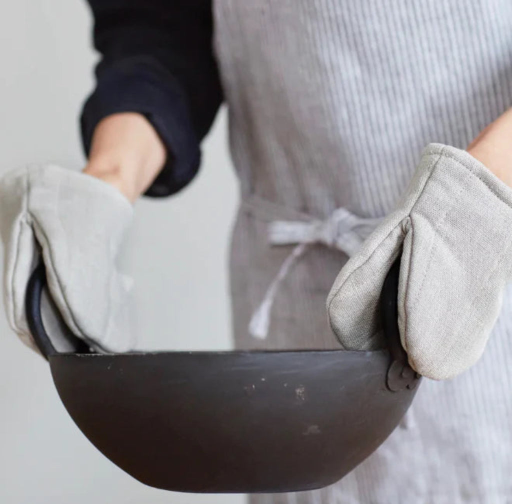 Linen Oven Mitt