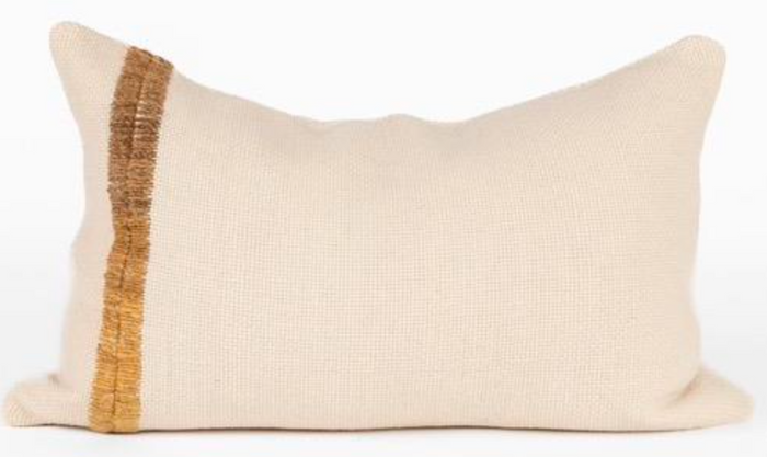 Makun Stitch White/Ochre