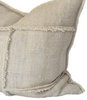 Makun Patchwork Fringe Pillow - White