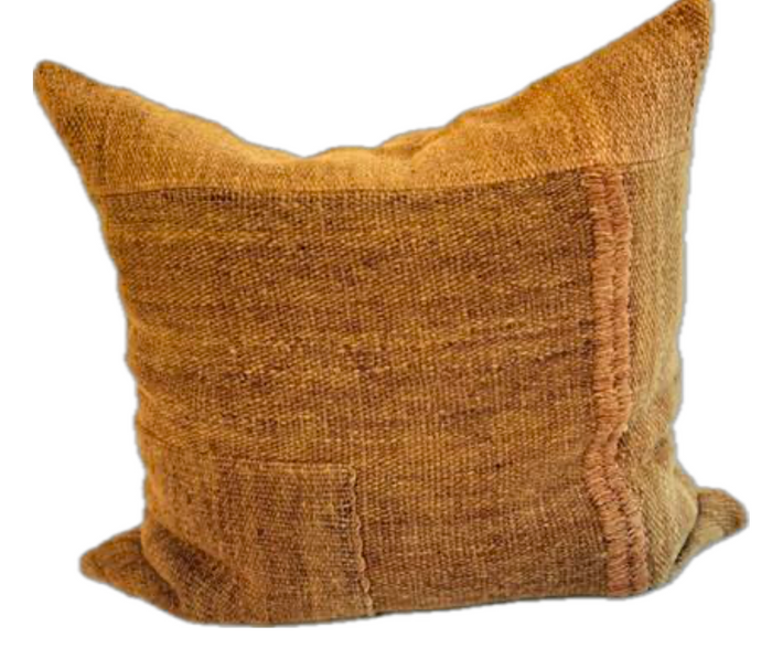 Makun Patchwork Pillow - Ochre