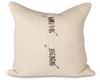 Makun Stitch Pillow - White/Brown