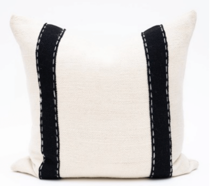 Makun Double Straps Pillow - White