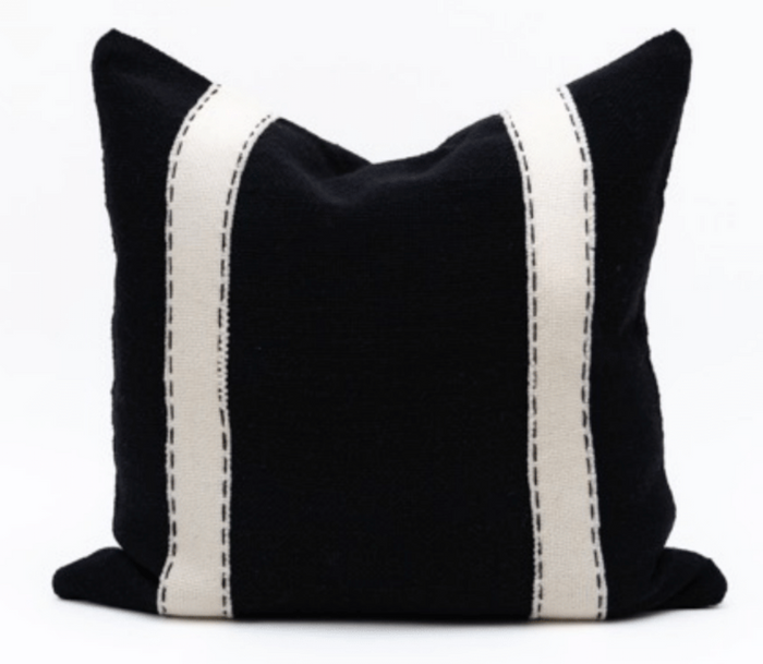 Makun Double Straps Pillow - Black